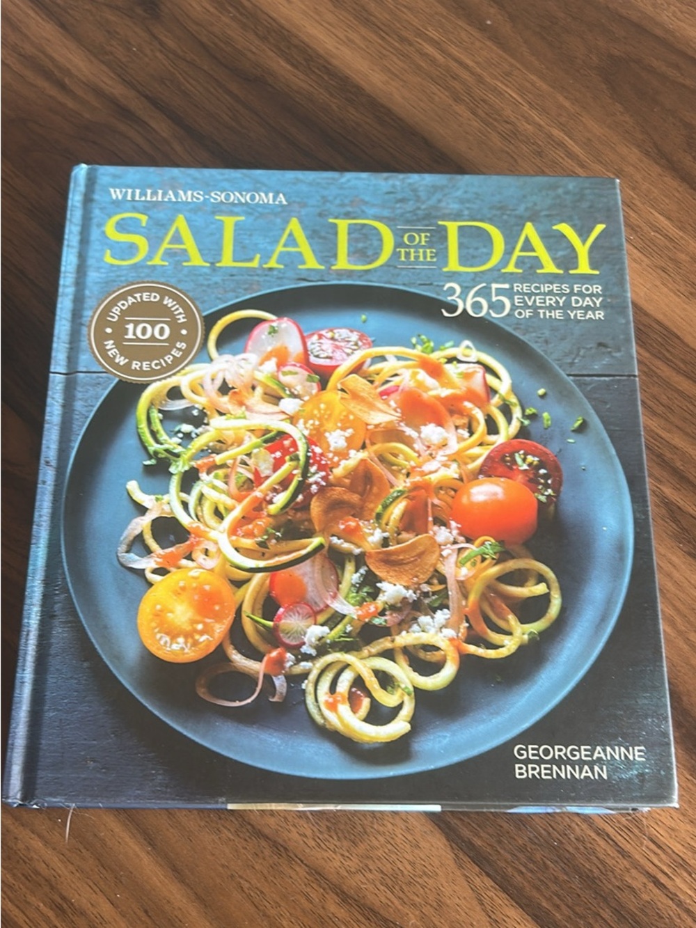 Williams-Sonoma Salad of the Day Cookbook - Teal and Yellow Cover